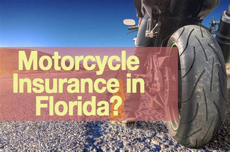 florida law motorcycle insurance